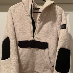 Brand new cream North Face quarter zip